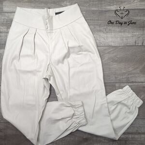 Gabrielle Union Faux Leather Jogger Style Pants Size M